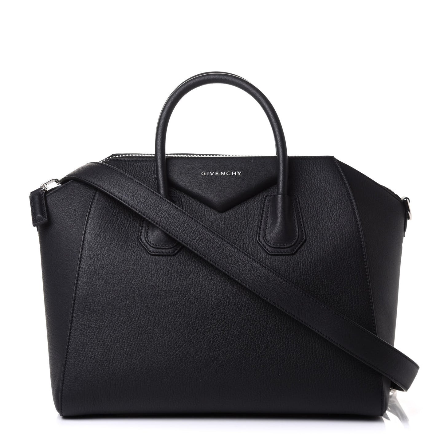 Sugar Goatskin Medium Antigona Black