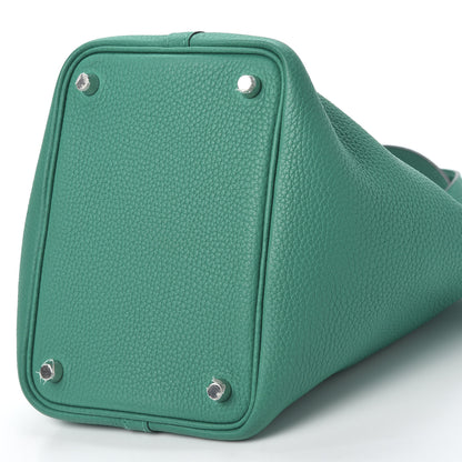 Hermes Taurillon Clemence Picotin Lock 18 PM Vert Verone 6 of 9