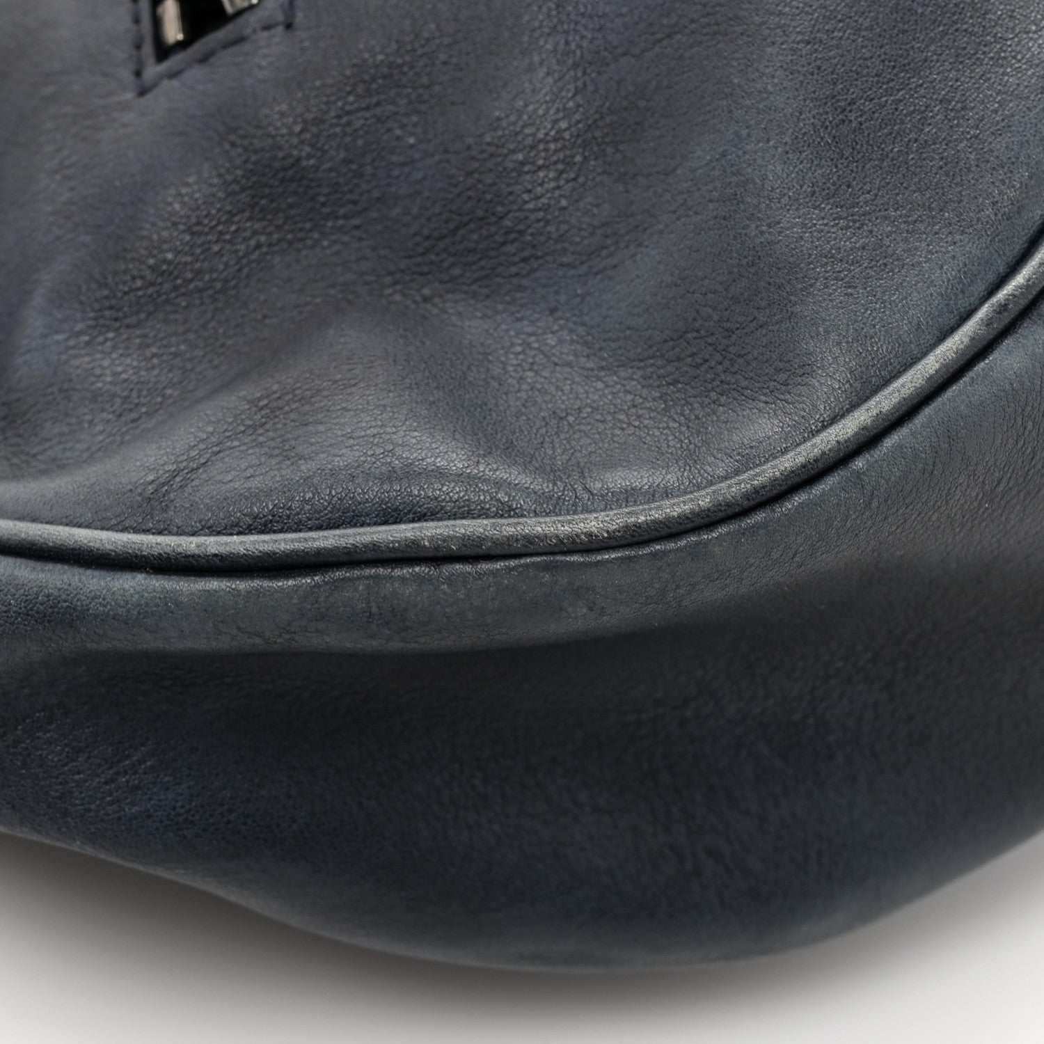 Balenciaga Used Calfskin Small Le Cagole Shoulder Bag Navy 13 of 14