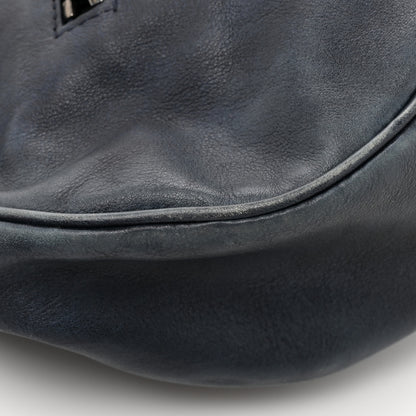 Balenciaga Used Calfskin Small Le Cagole Shoulder Bag Navy 13 of 14