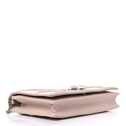 Christian Dior Grained Calfskin Diorama Wallet on Chain Pouch Rose Poudre 4 of 23
