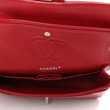 Chanel Caviar Quilted Medium Double Flap Red 5 of 12