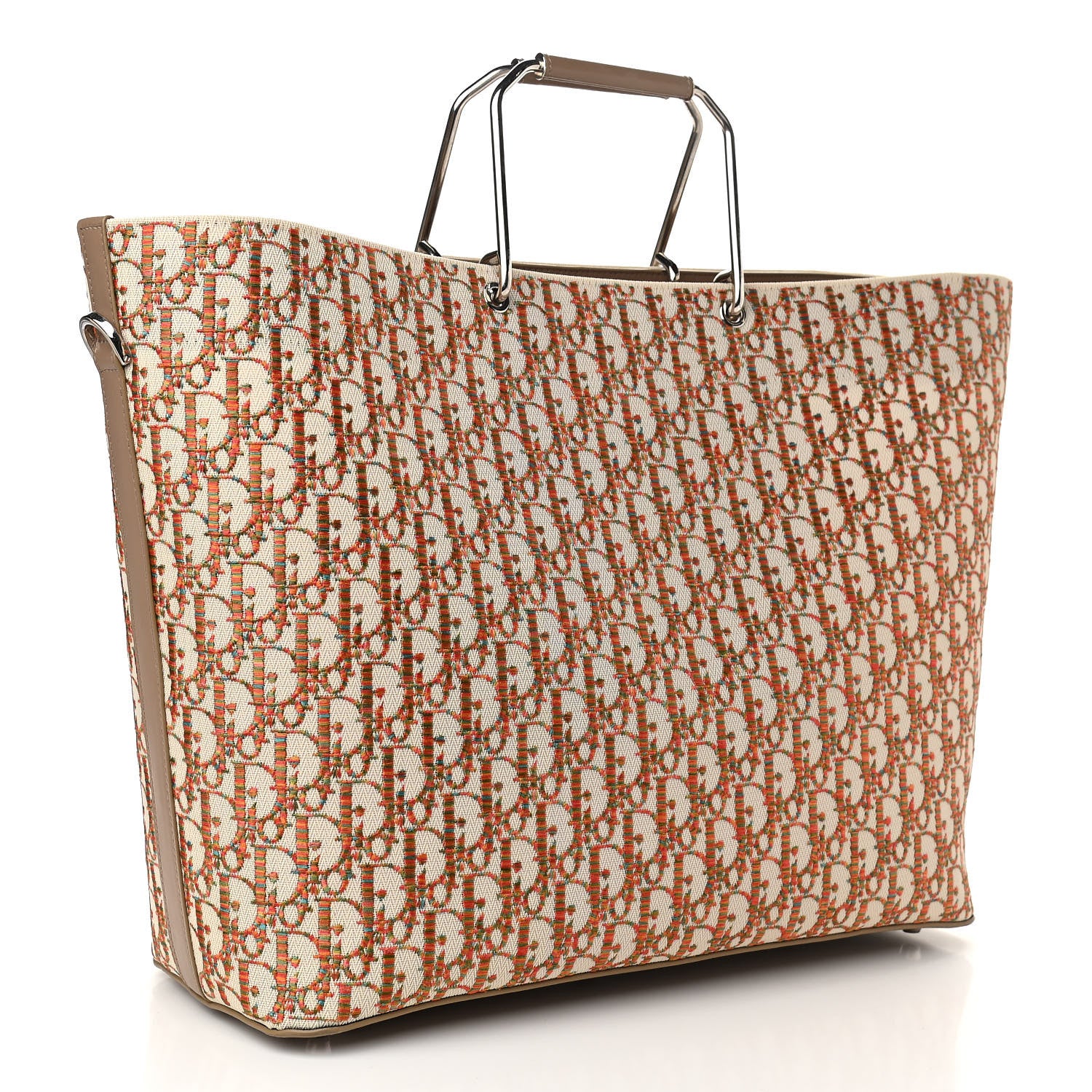 Christian Dior Oblique Embroidered Miami Tote Multicolor 3 of 10