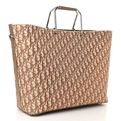 Christian Dior Oblique Embroidered Miami Tote Multicolor 3 of 10