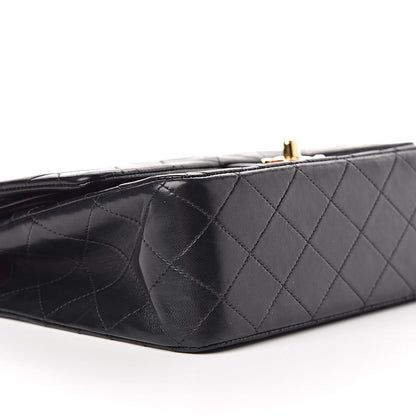 Chanel Lambskin Quilted Medium Double Flap Black 11 of 13