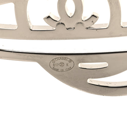 Chanel Crystal CC Planet Brooch Purple Light Blue Silver 3 of 3