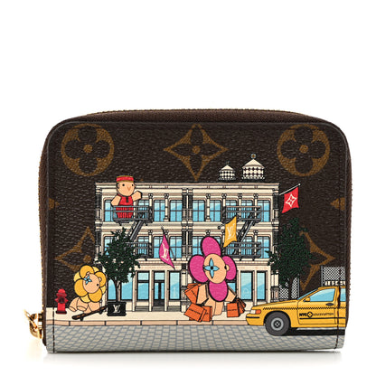 Louis Vuitton Monogram 2022 Christmas Animation New York Soho Zippy Coin Purse Yellow 1 of 7