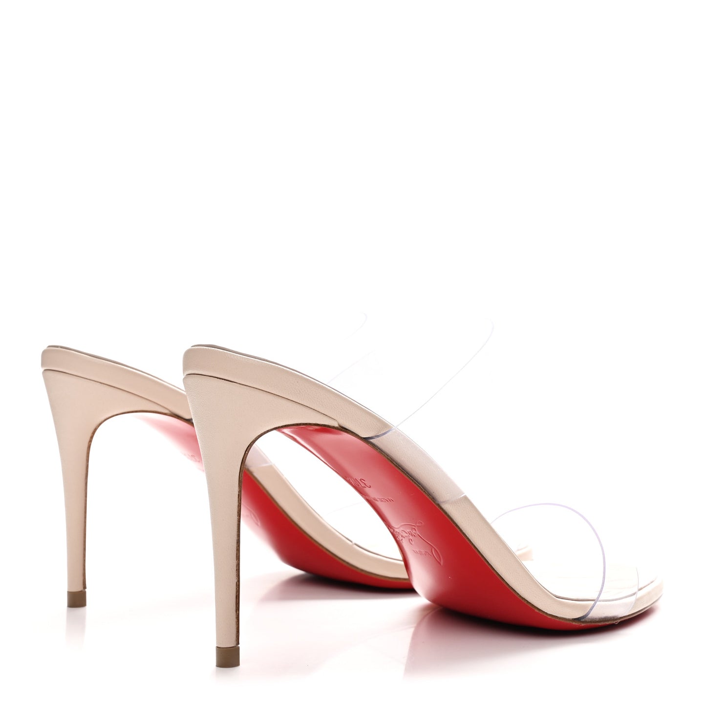 Patent PVC Just Nothing 85 Slide Sandals 37.5 Leche