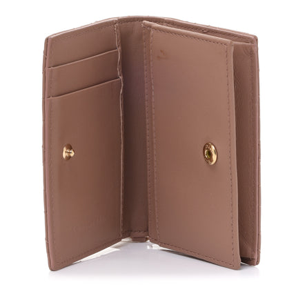 Christian Dior Ultra Matte Calfskin Cannage Small Lady Dior Flap Card Holder Beige 5 of 11