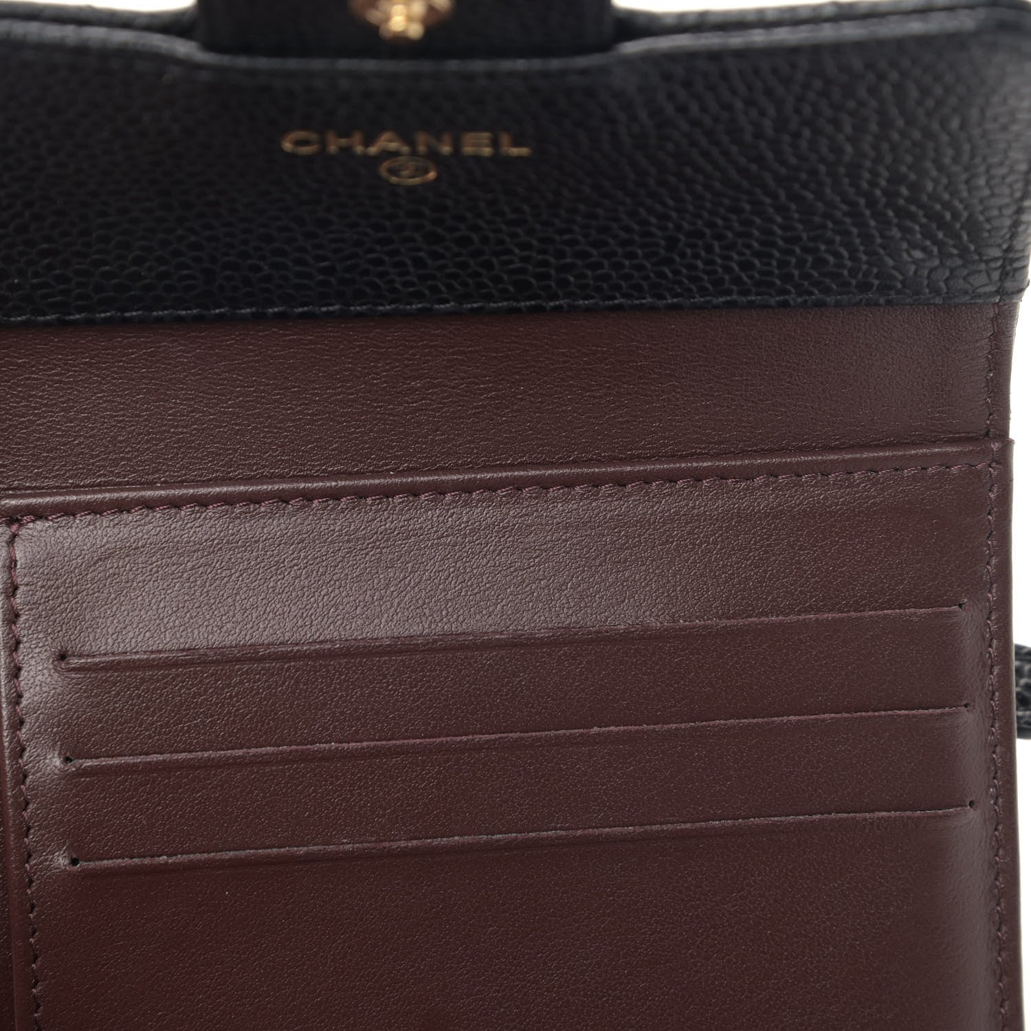 Chanel Caviar Quilted Compact Flap Wallet Black 11 of 12