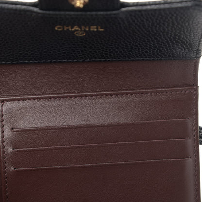 Chanel Caviar Quilted Compact Flap Wallet Black 11 of 12