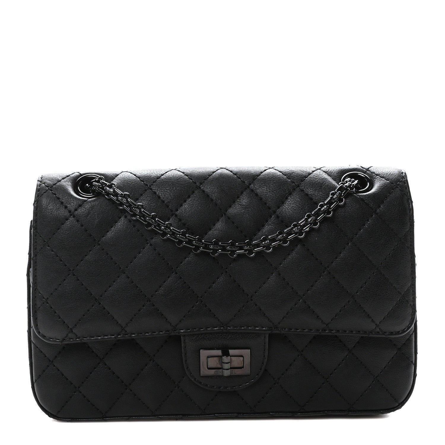Chanel Calfskin Quilted 2.55 Reissue 225 Flap So Black 1 of 12
