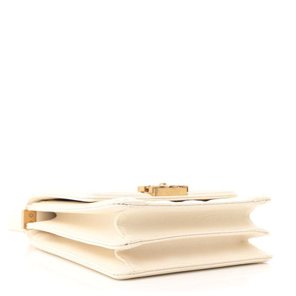 Chanel Caviar Quilted North South Boy Flap White 4 of 12