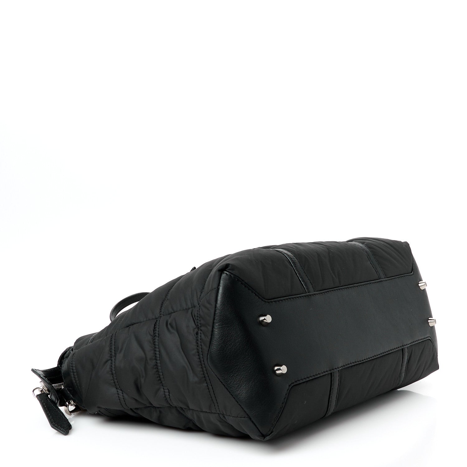 Burberry Nylon House Check Quilted Abbey Diaper Bag Black 4 of 10