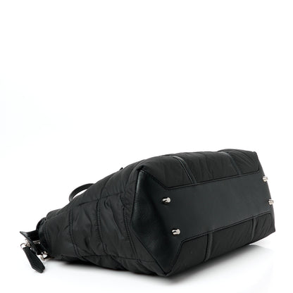Burberry Nylon House Check Quilted Abbey Diaper Bag Black 4 of 10