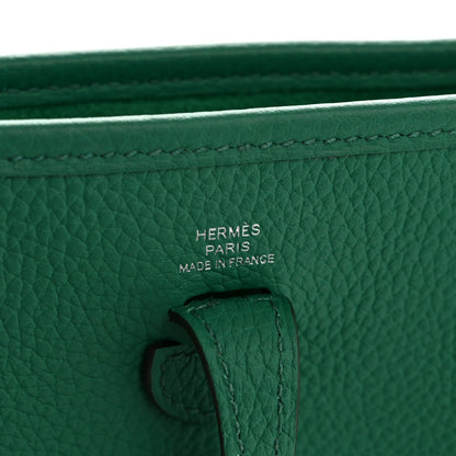 Hermes Taurillon Clemence Evelyne TPM Vert Jade 6 of 13