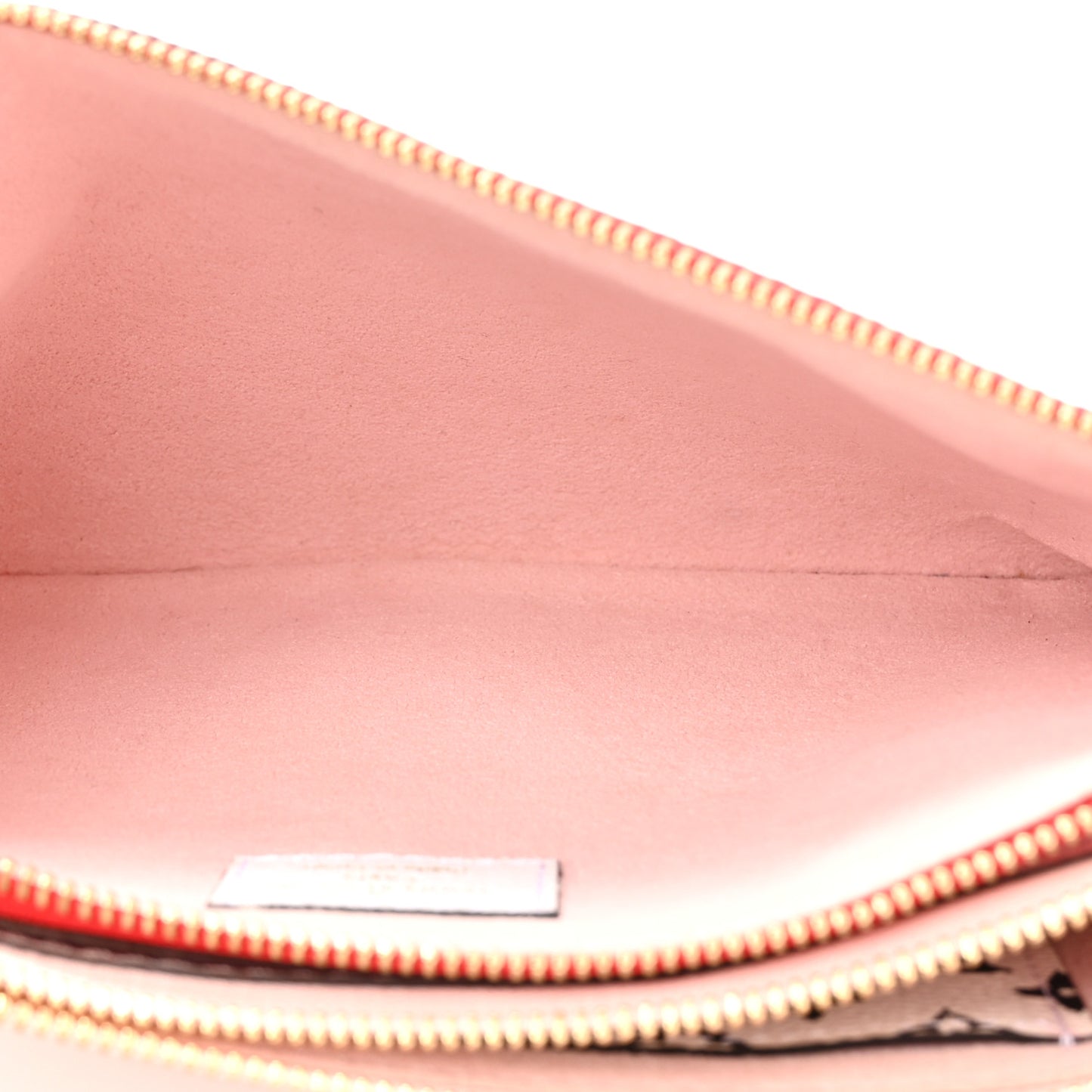 Monogram Giant Double Zip Pochette Rouge