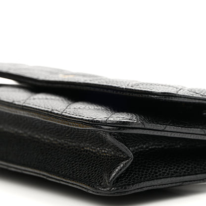 Chanel Caviar Quilted Wallet On Chain WOC Black 10 of 10