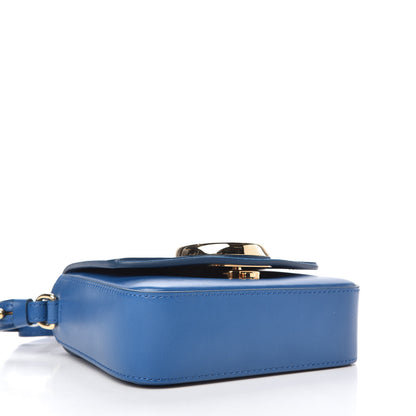 Chloe Shiny Calfskin Suede Mini C Bag Smoky Blue 4 of 9