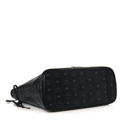 MCM Visetos Medium Liz Reversible Shopper Tote Black 5 of 19
