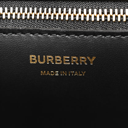 Burberry Crocodile Embossed Calfskin Small Frances Tote Black 6 of 10