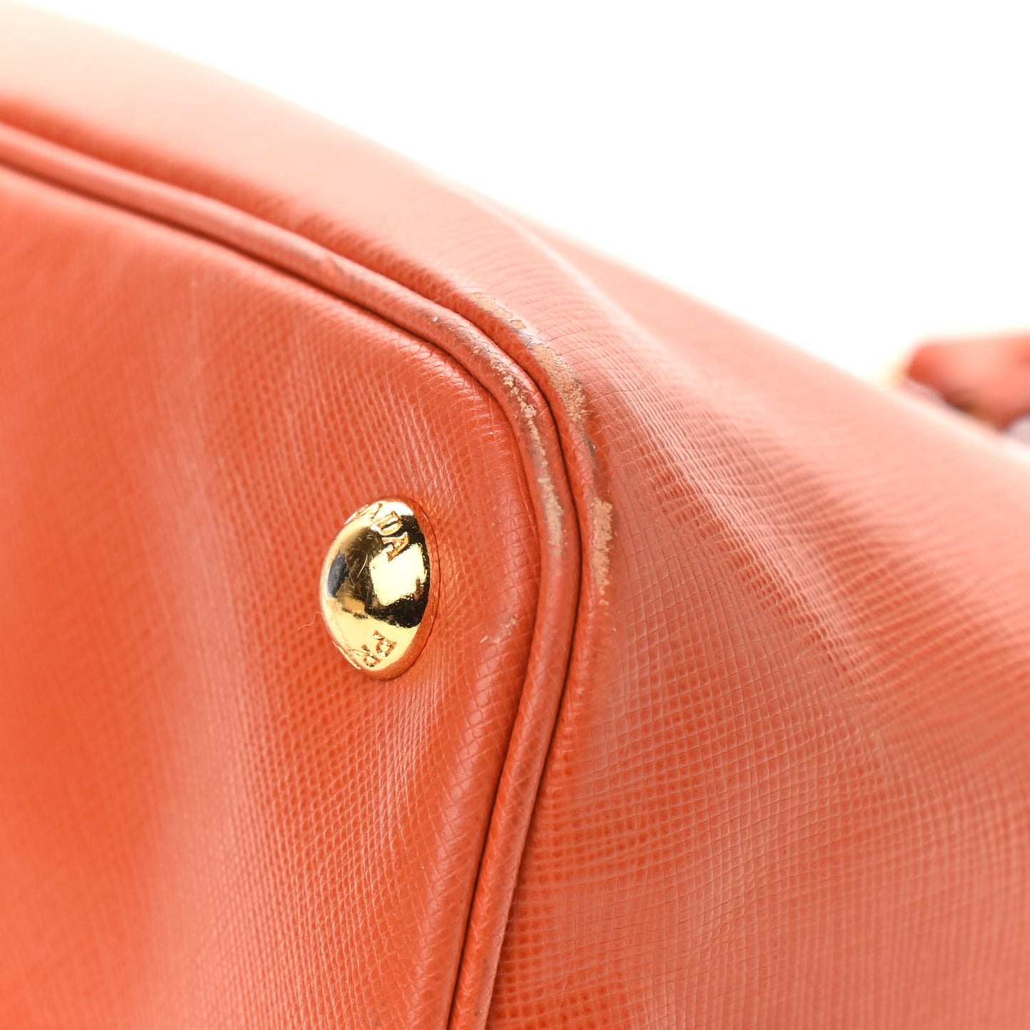 Saffiano Lux Medium Promenade Tote Papaya
