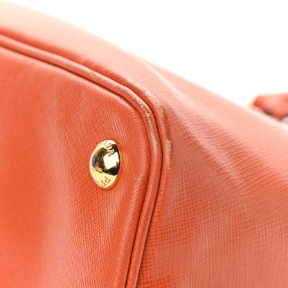 Prada Saffiano Lux Medium Promenade Tote Papaya 17 of 19