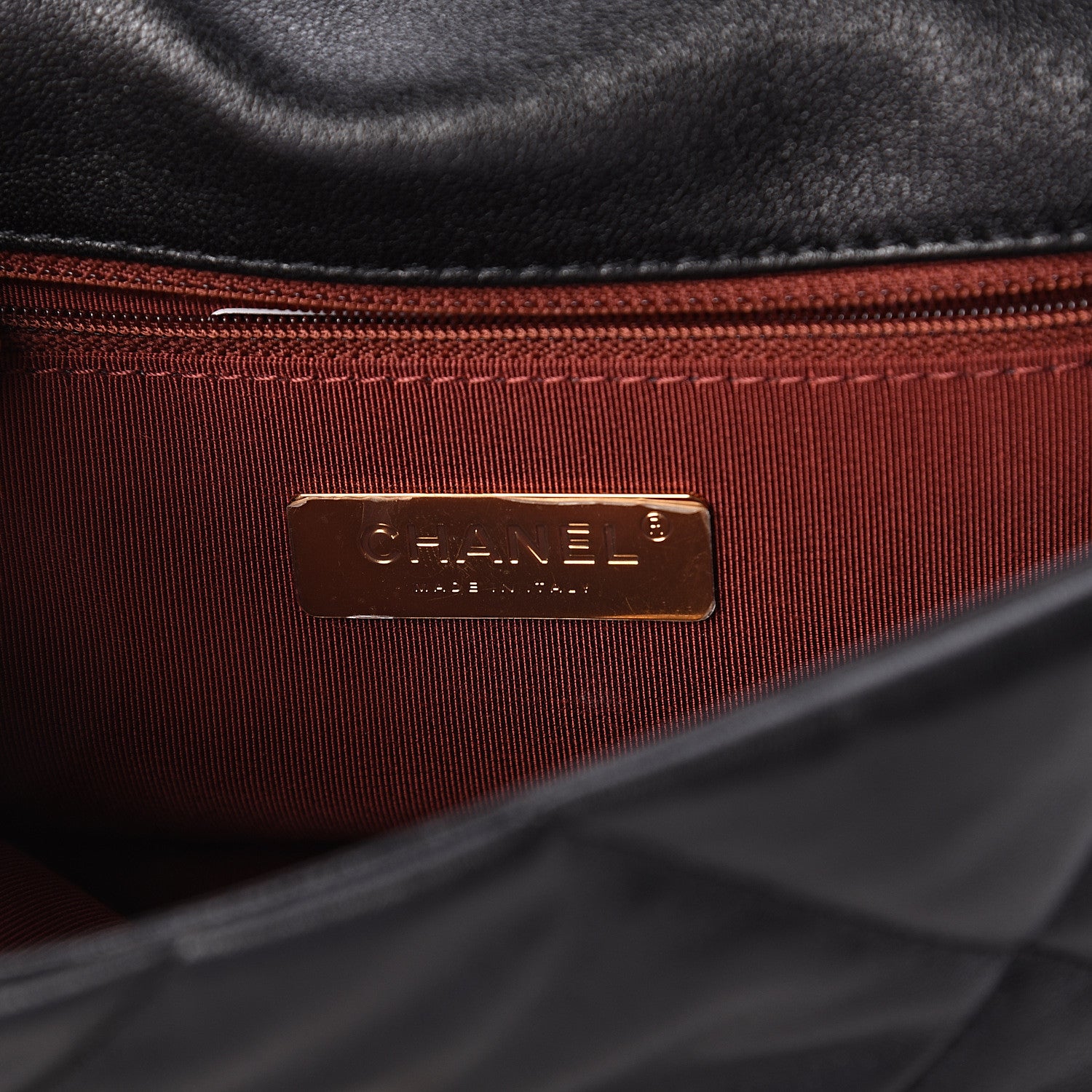 Chanel Lambskin Quilted Medium 19 Flap Black 5 of 8