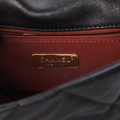Chanel Lambskin Quilted Medium 19 Flap Black 5 of 8