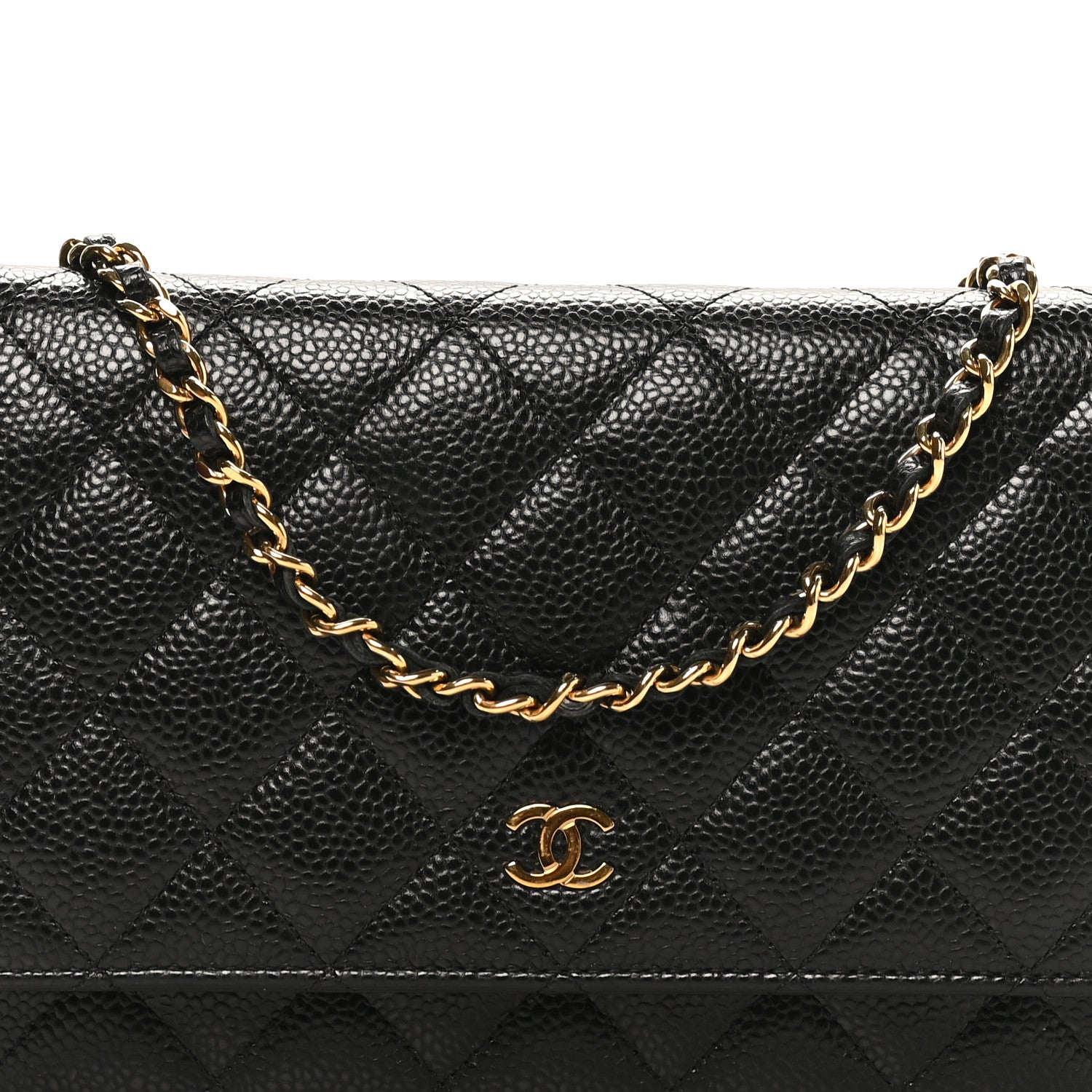 Chanel Caviar Quilted Wallet On Chain WOC Black 8 of 11