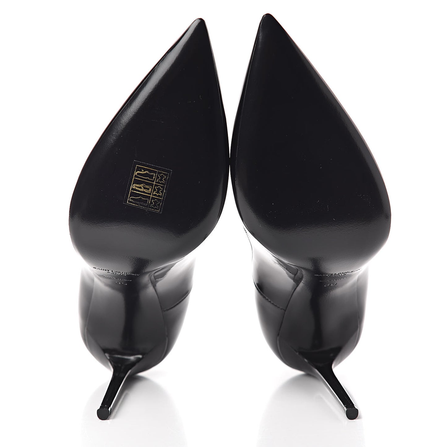 Patent Calfskin Zoe 105 Pump 39 Black