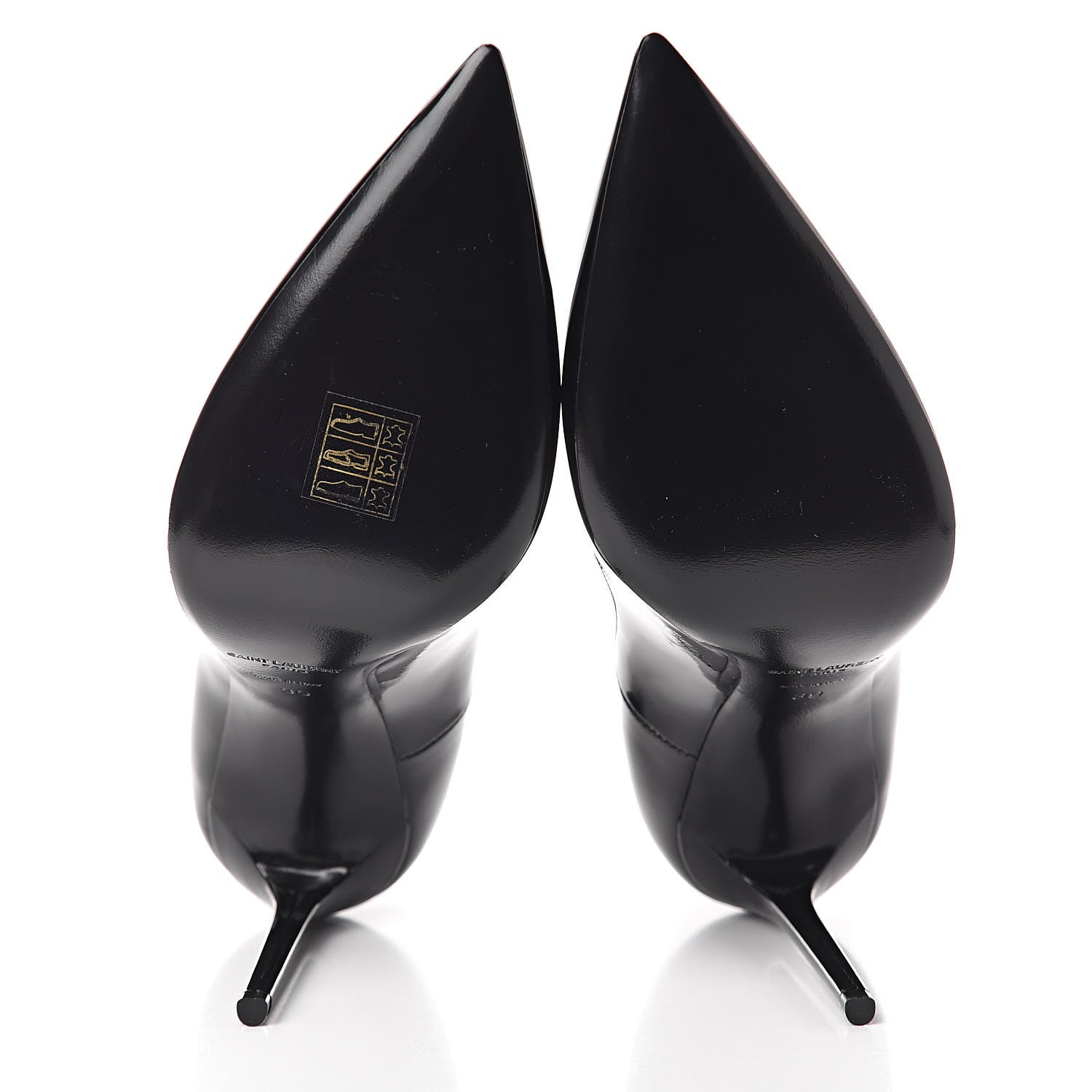Saint Laurent Patent Calfskin Zoe 105 Pump 39 Black 7 of 8