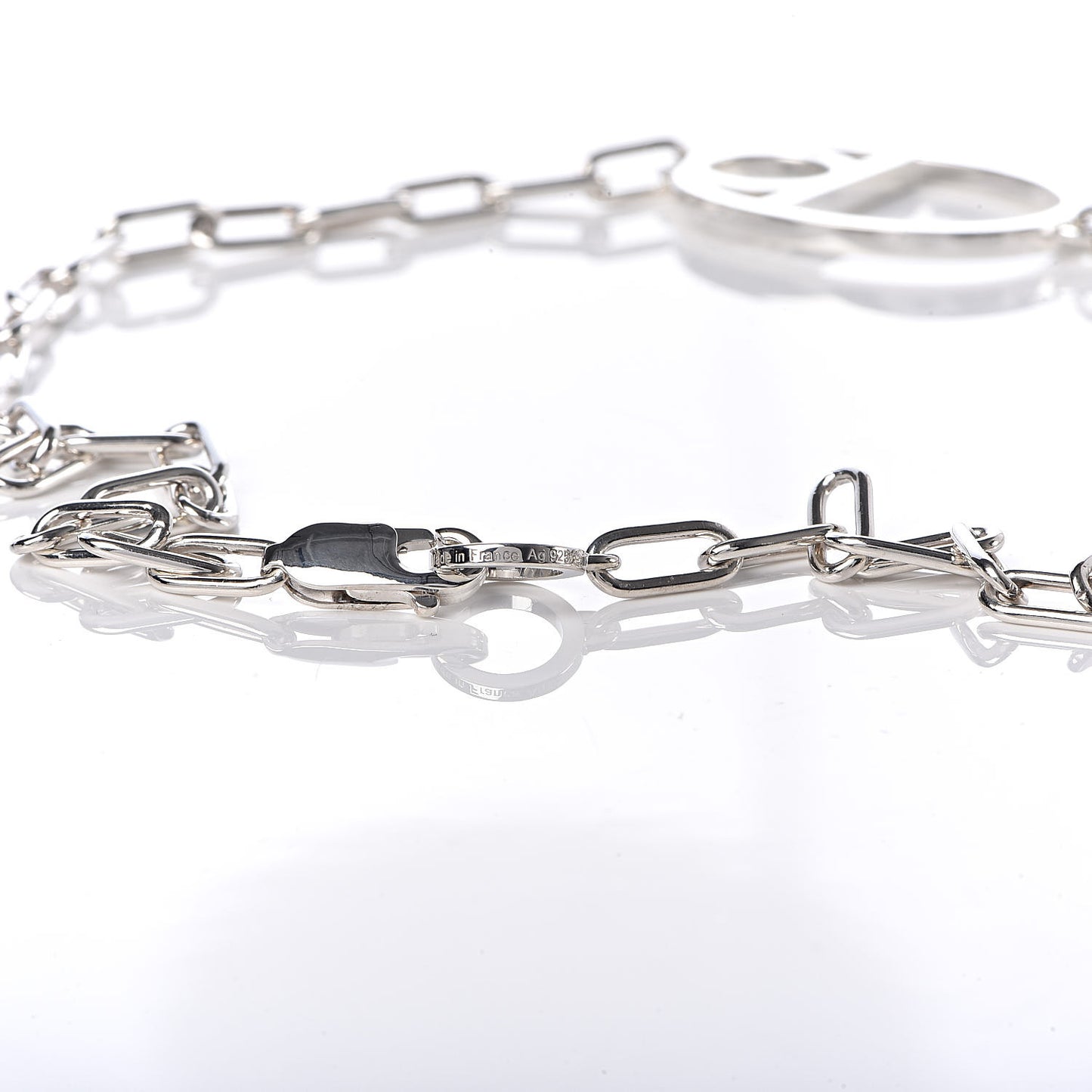 Sterling Silver Large Amulette Chaine D'Ancre Necklace