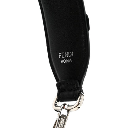 Fendi Vitello Dolce Nappa Patent Flowerland Studded Strap You Black 3 of 5