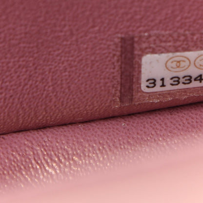 Chanel Iridescent Lambskin Quilted Mini Top Handle Rectangular Flap Pink 9 of 10