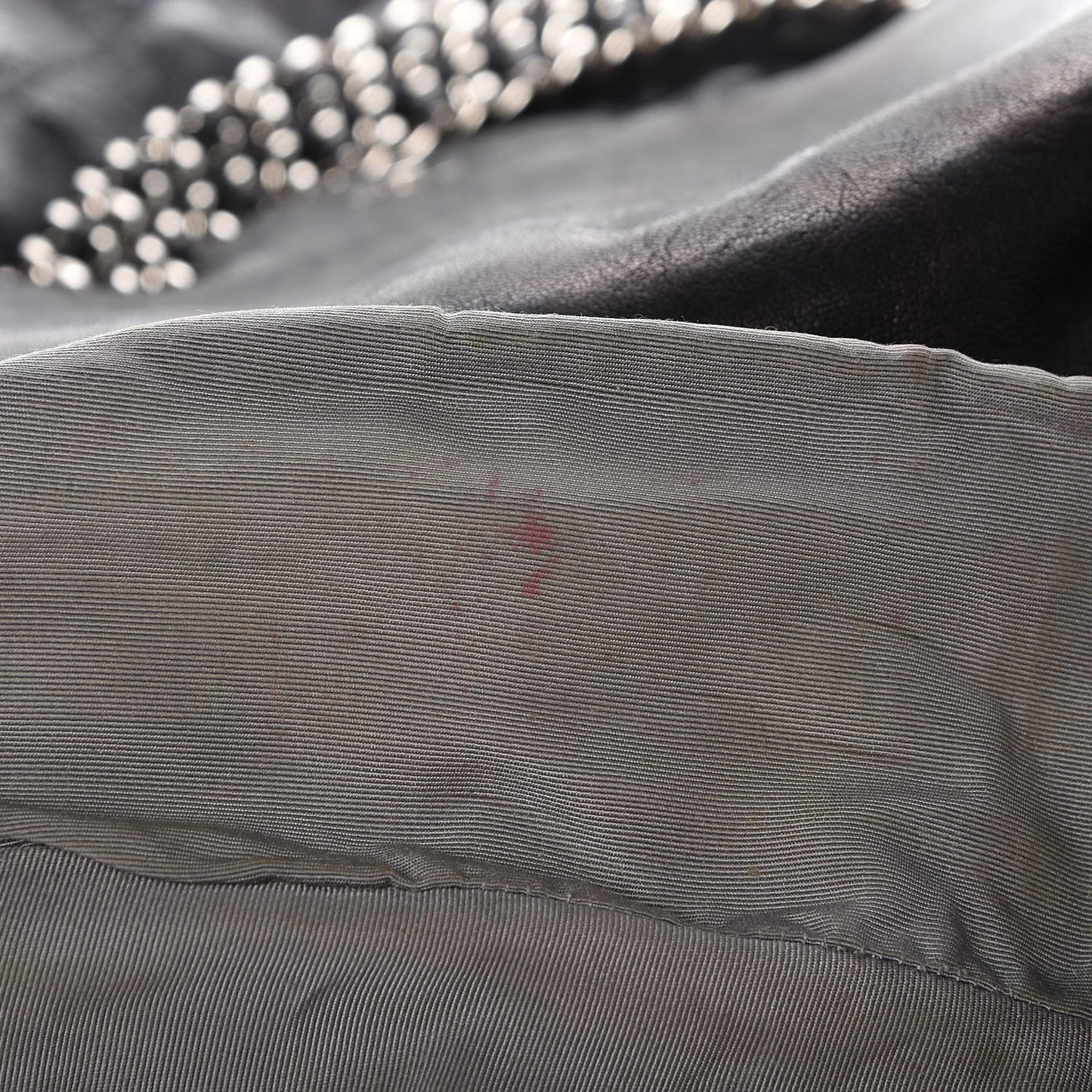 Washed Lambskin Quilted Maxi Chain Around Flap Black