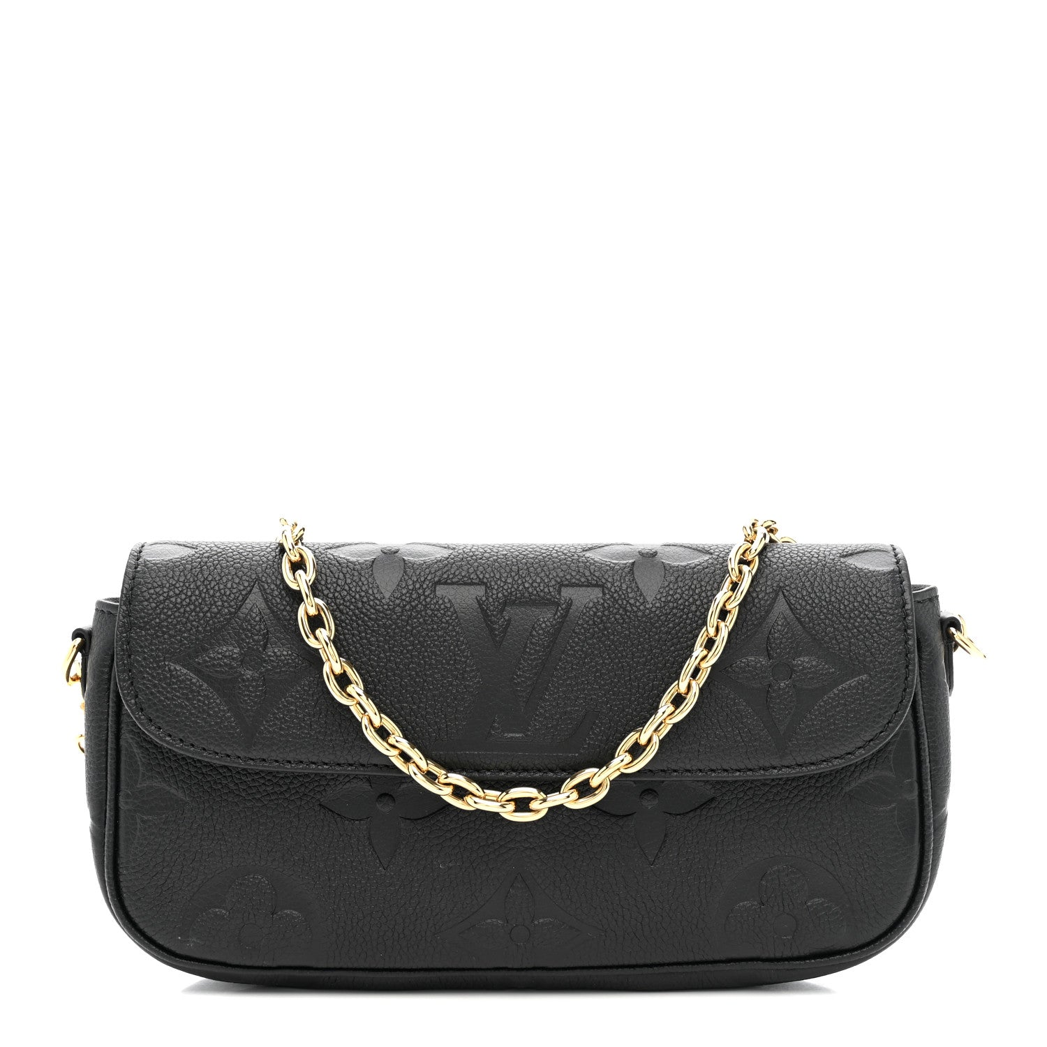 Louis Vuitton Empreinte Monogram Giant Ivy Wallet On Chain Black 1 of 9