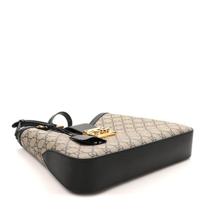 Gucci GG Supreme Monogram Medium Padlock Shoulder Bag Black 4 of 11