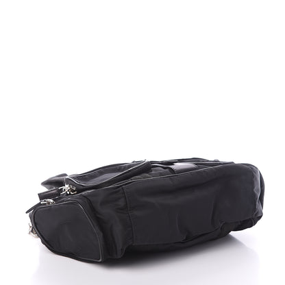 Prada Tessuto Nylon Frame Satchel Black 3 of 7