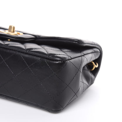 Chanel Lambskin Quilted Mini Rectangular Flap Black 9 of 12
