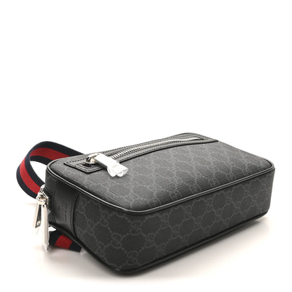 Gucci Soft GG Supreme Monogram Web Belt Bag Black Grey 3 of 9