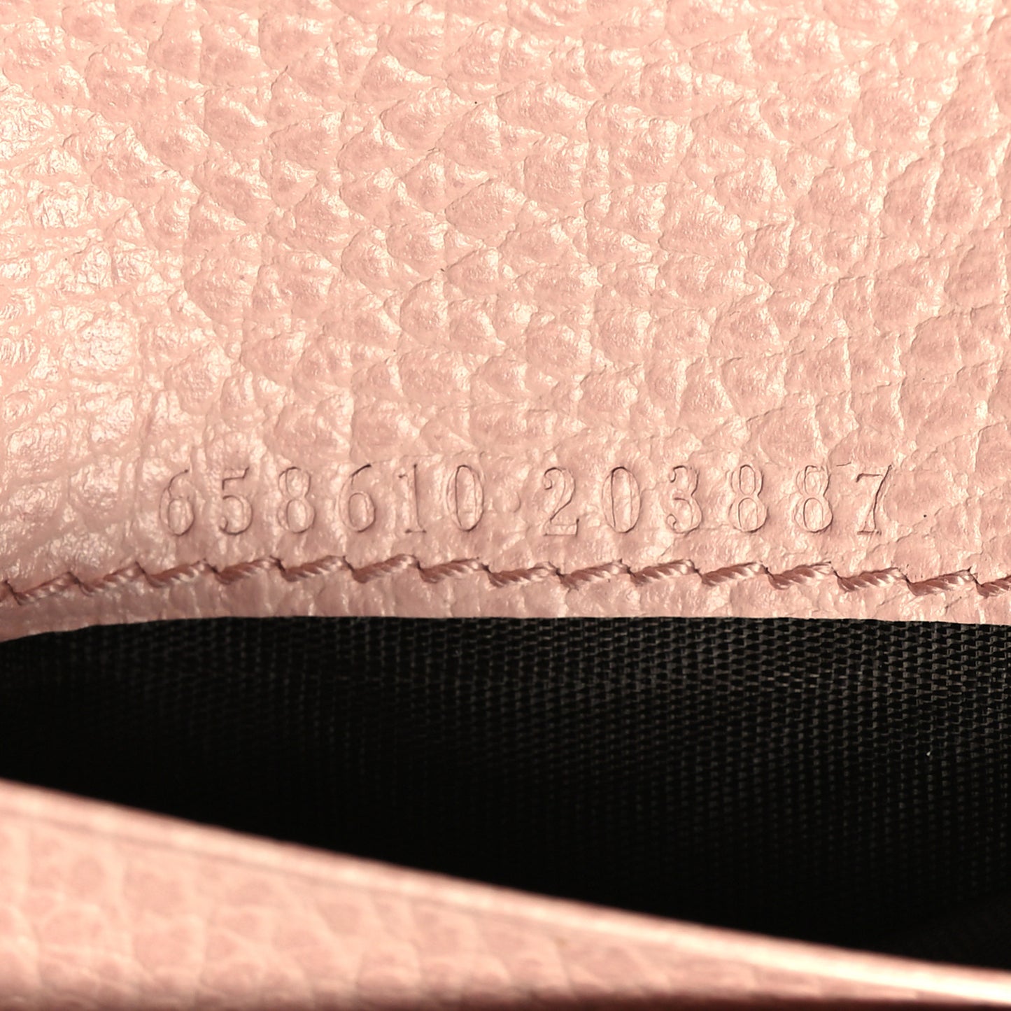 Dollar Calfskin GG Supreme Monogram GG Marmont Card Case Perfect Pink Beige Mystic White