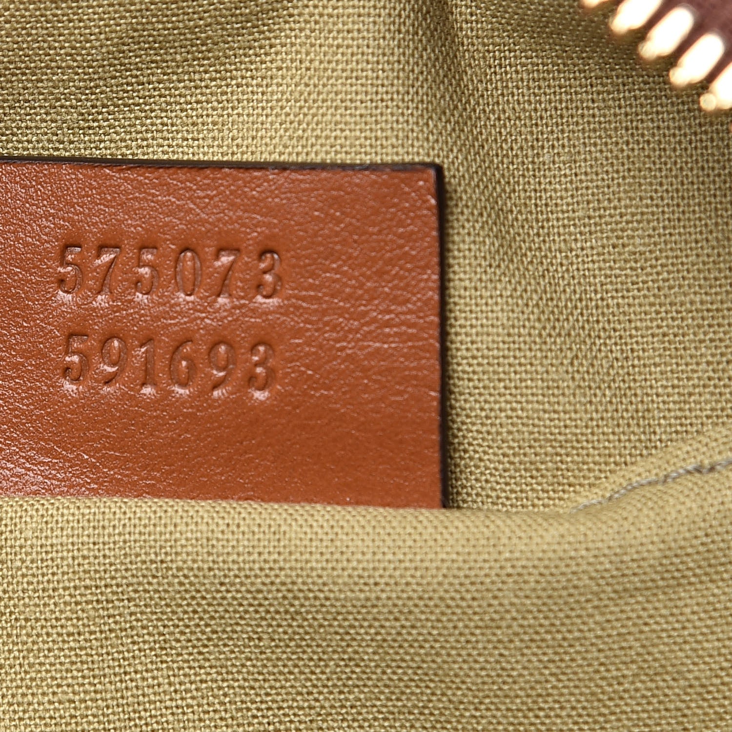 Gucci Vintage Canvas Web Shoulder Bag Sand Cuir 7 of 10