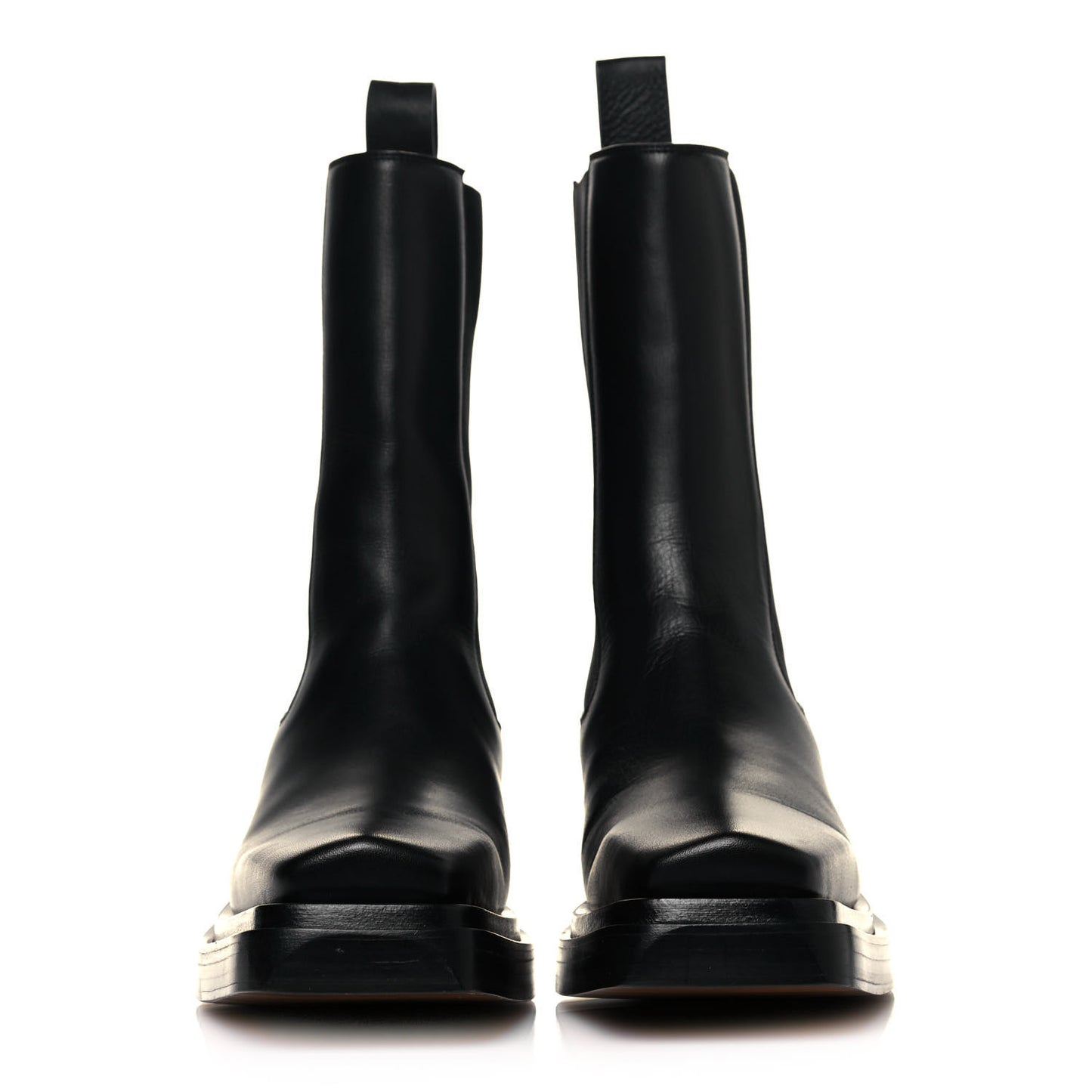 Calfskin Lean Mid-Calf Boots 39 Black