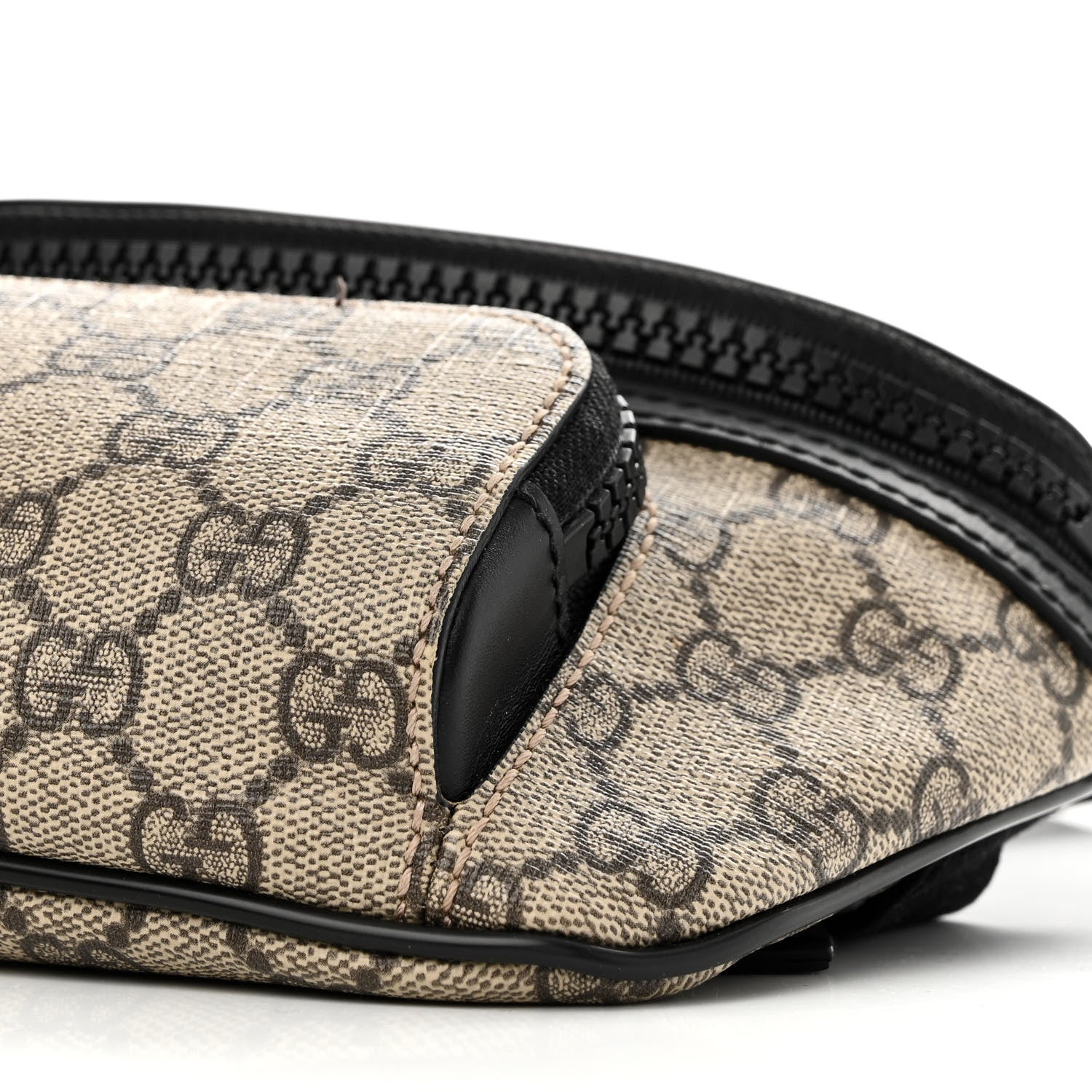 Gucci GG Supreme Monogram Belt Bag Black 11 of 12