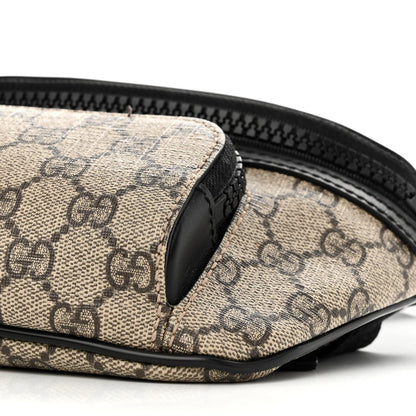 Gucci GG Supreme Monogram Belt Bag Black 11 of 12