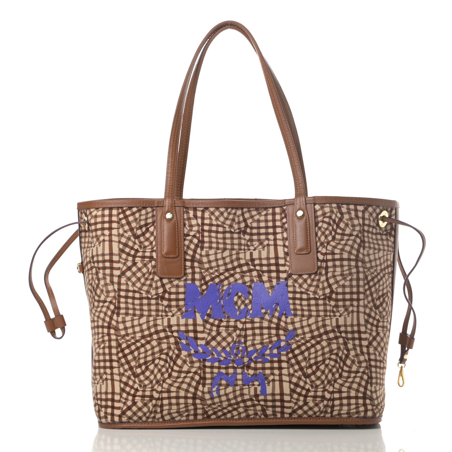 Visetos Medium Liz Reversible Shopper Tote Cognac