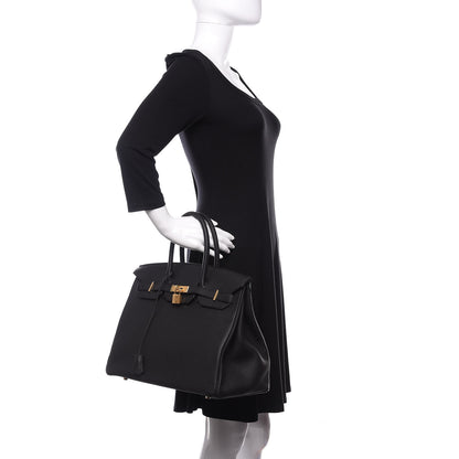 Hermes Togo Birkin 35 Black 2 of 12