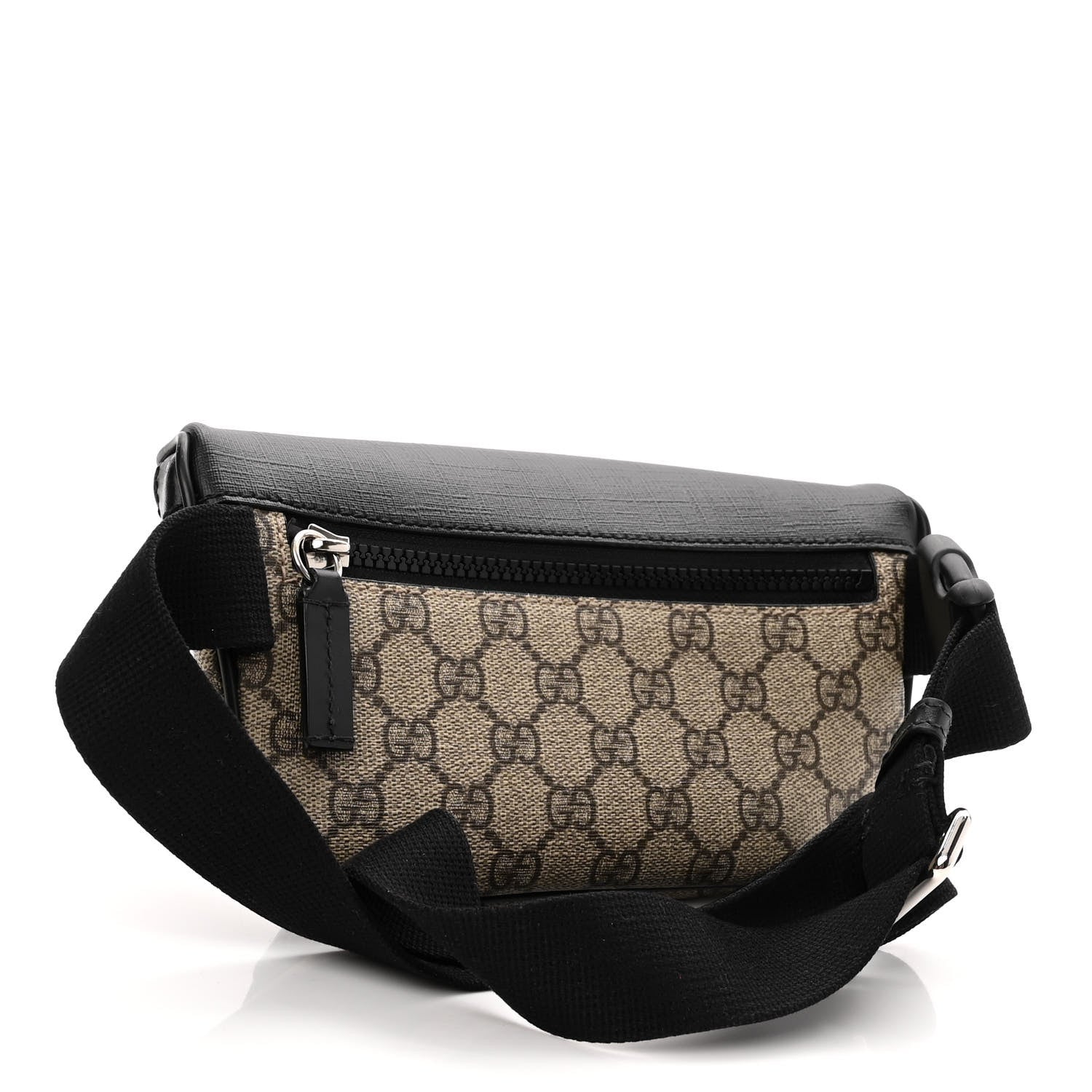 Gucci GG Supreme Monogram Belt Bag Black 3 of 10
