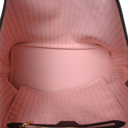 Louis Vuitton Damier Ebene Neo Neverfull MM Rose Ballerine 6 of 10
